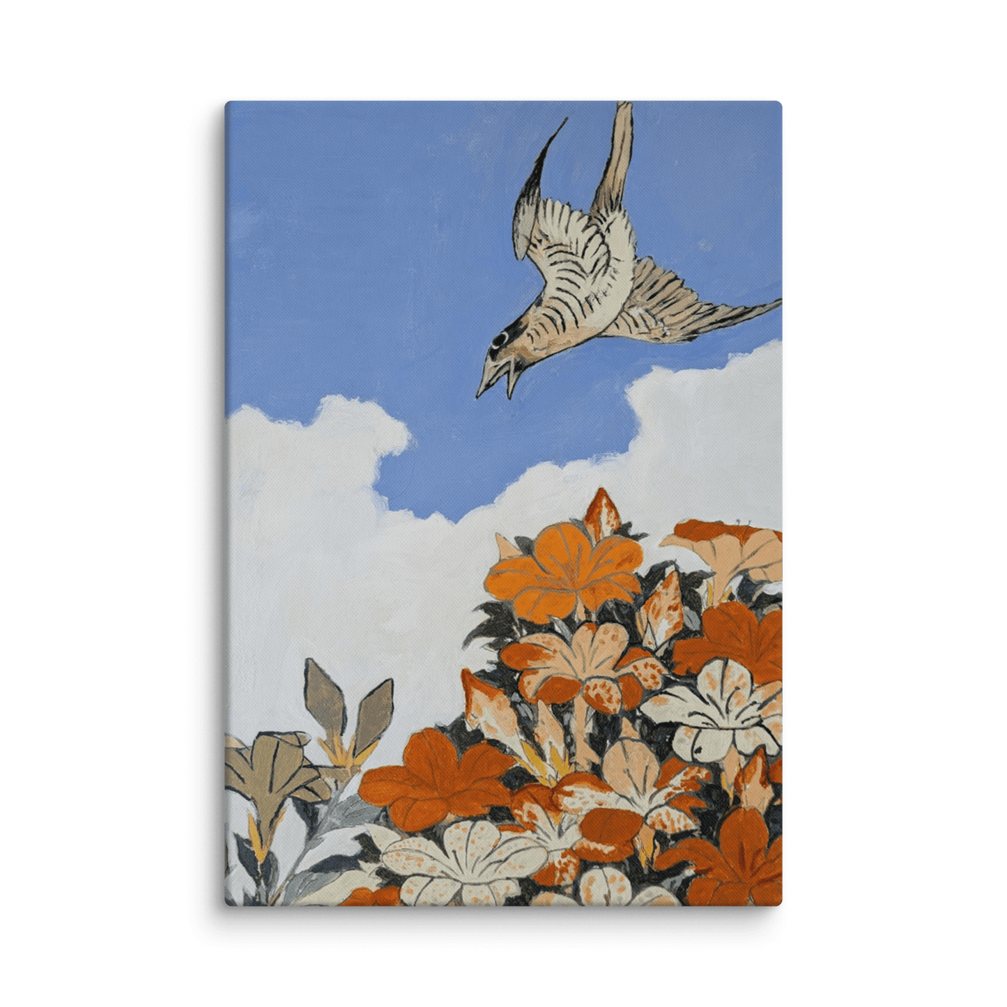 Cuckoo and Azaleas - Art Studio Elvira - Canvas Print