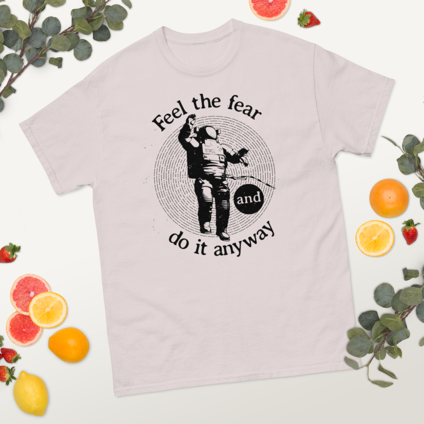 Feel-the-fear-Art-Studio-Elvira-Unisex-tee-scene-ice-grey