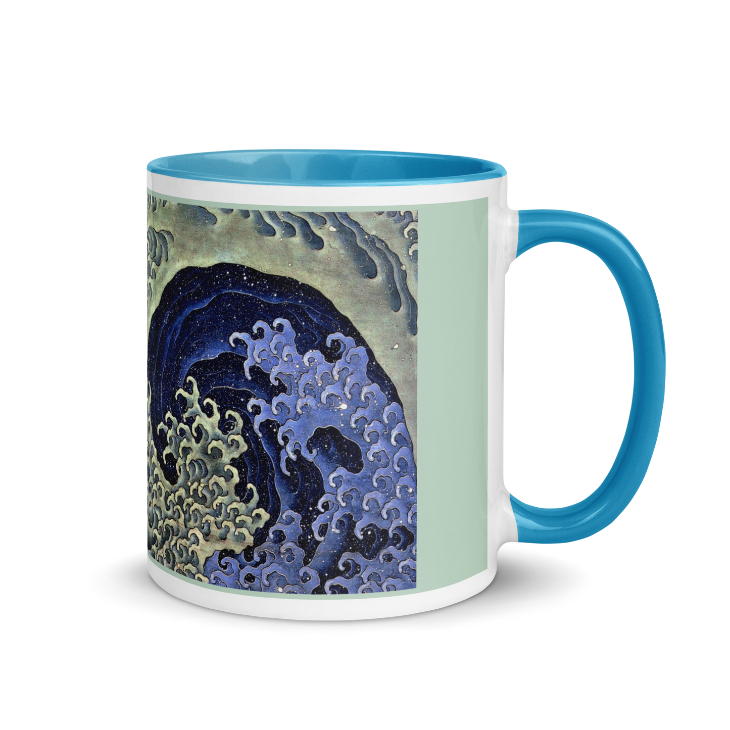 Feminine Wave-ArtStudioElvira-white-ceramic-mug-with-color-inside-light-blue-11-oz-right