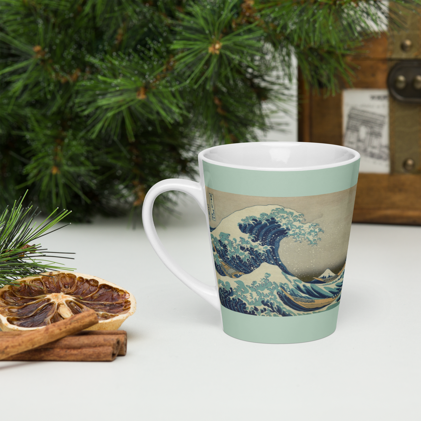 Great-Wave-off-Kanagawa-Art-Studio-Elvira-12oz-Latte-Mug-scene-left