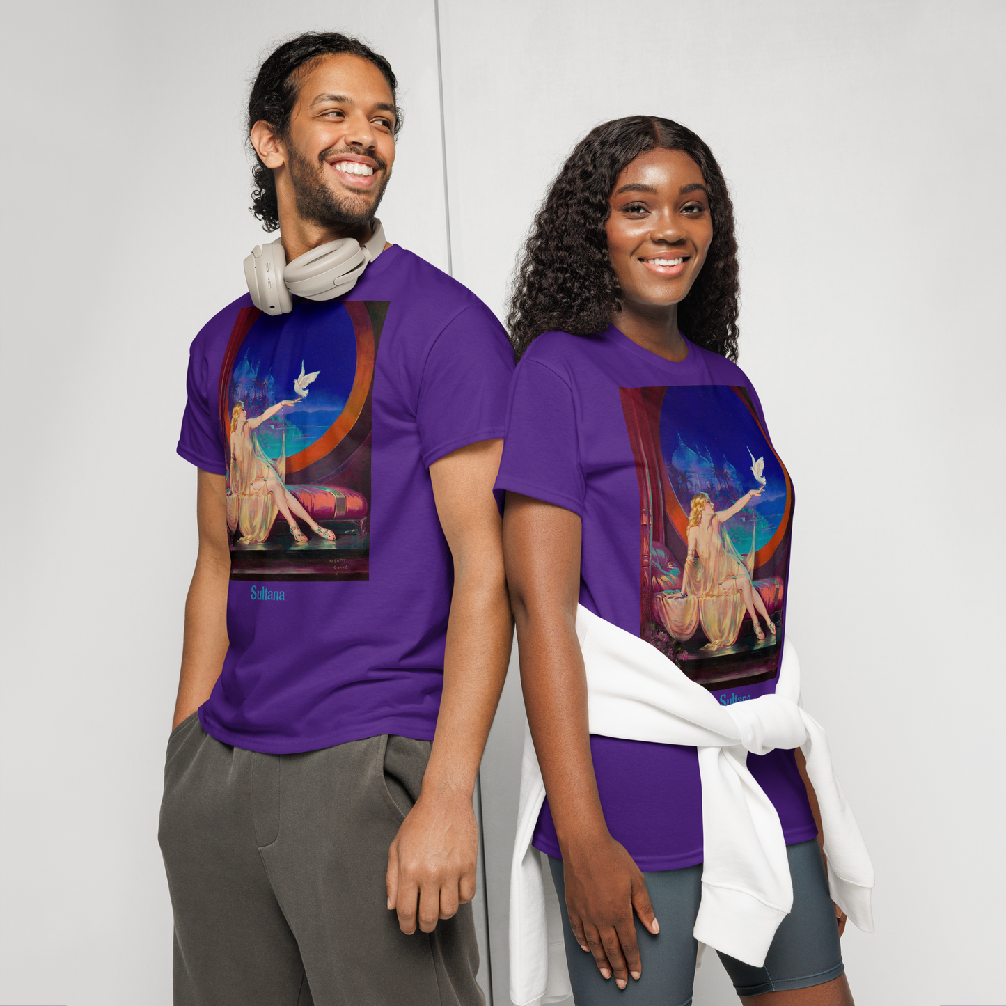 Sultana-art-studio-elvira-unisex-sports-tee-duet-purple