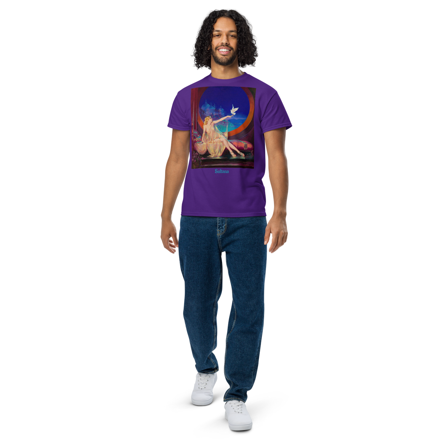 Sultana-art-studio-elvira-unisex-sports-tee-front1-purple