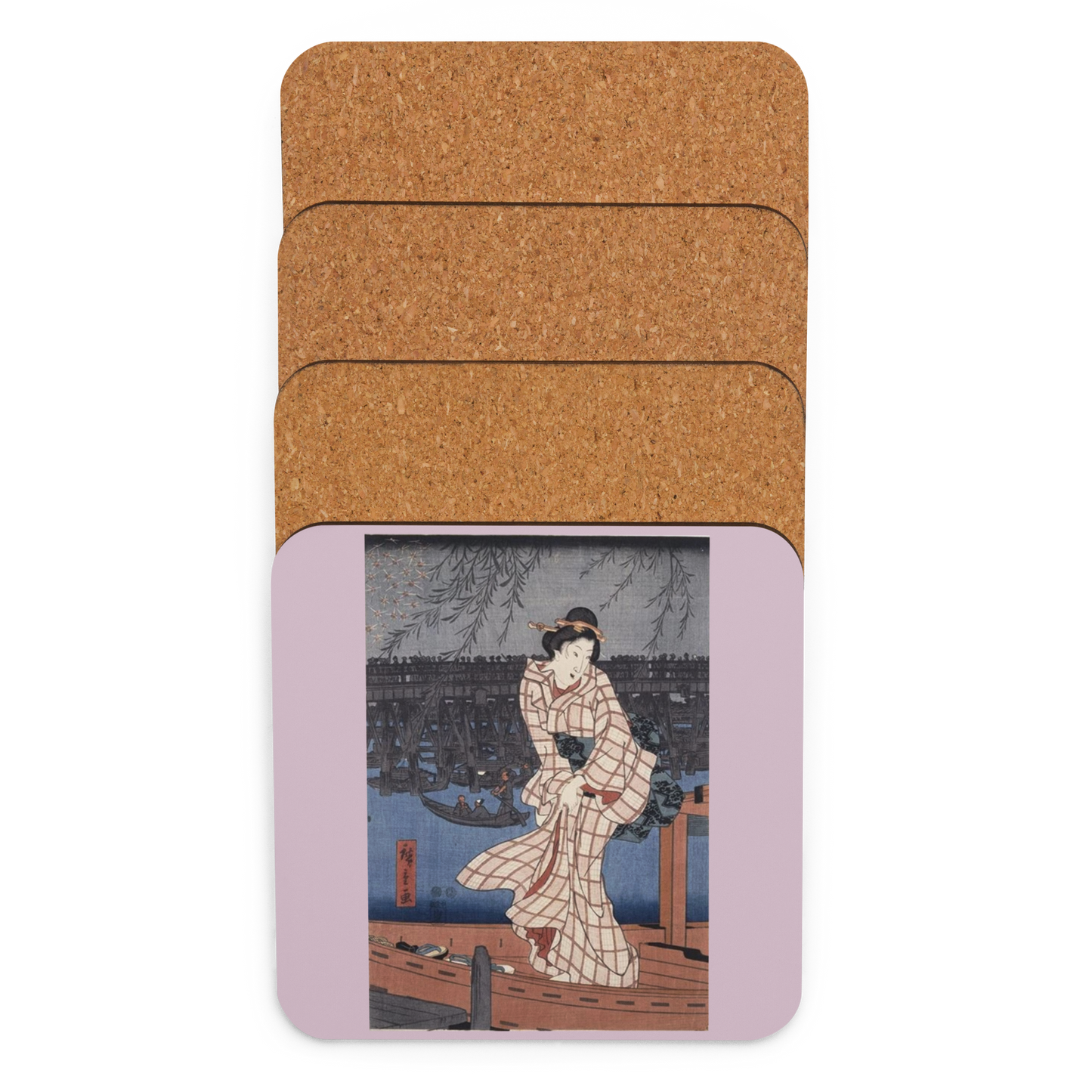 Evening on the Sumida River - Art Studio Elvira - Coaster