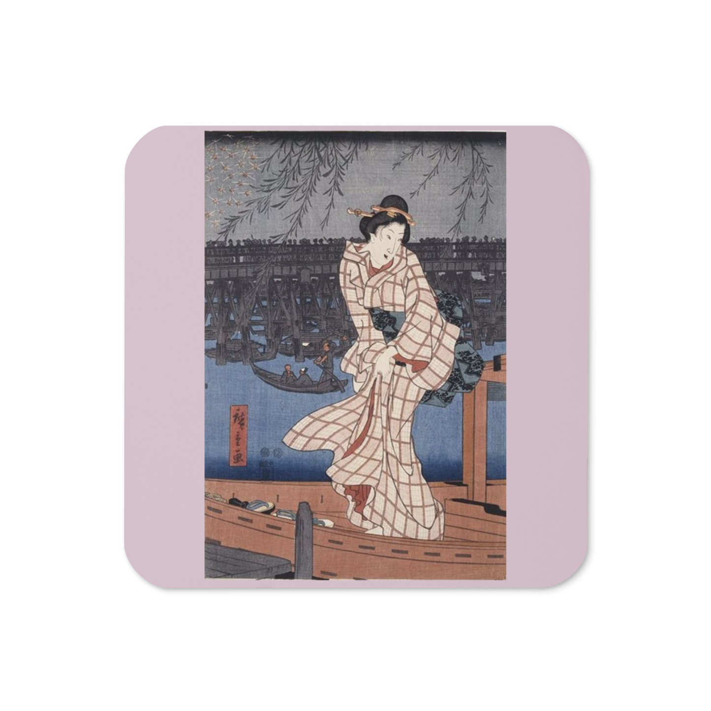 Evening on the Sumida River - Art Studio Elvira - Coaster