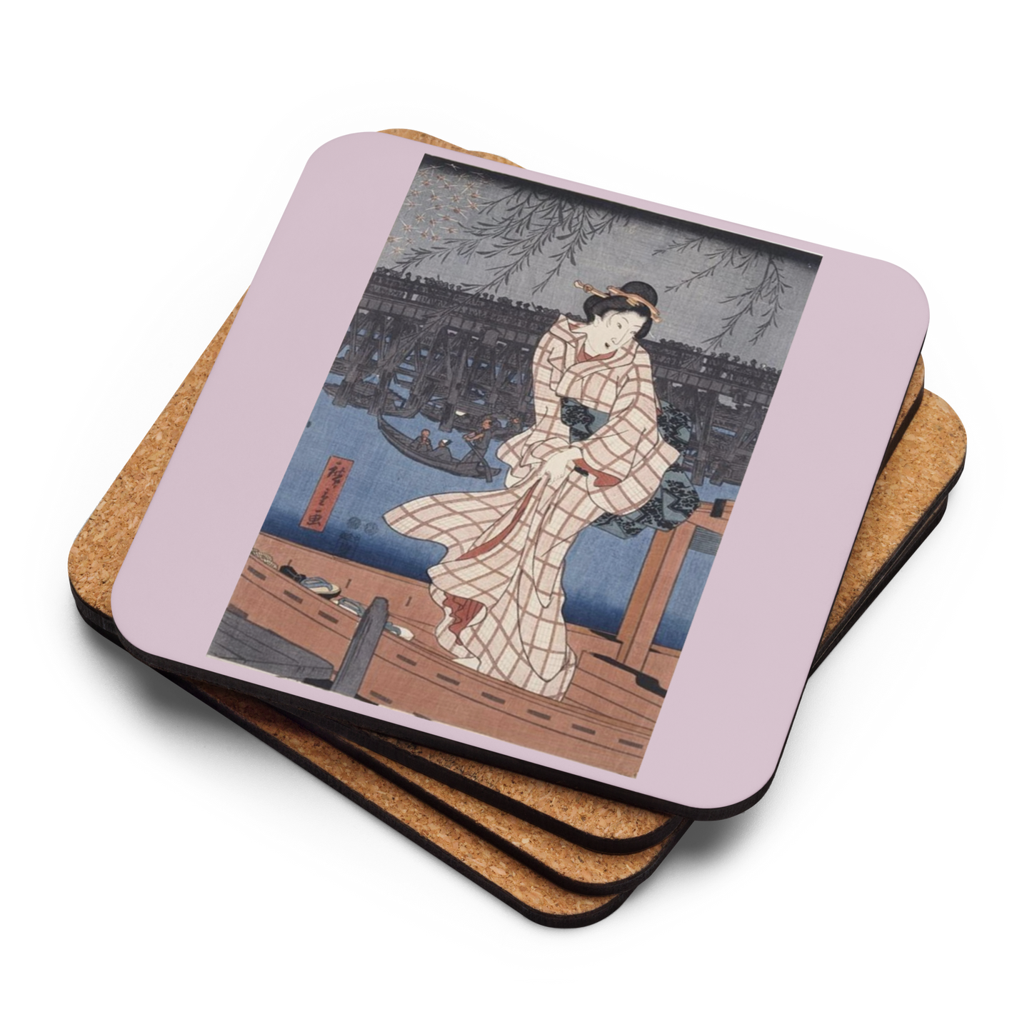 Evening on the Sumida River - Art Studio Elvira - Coaster