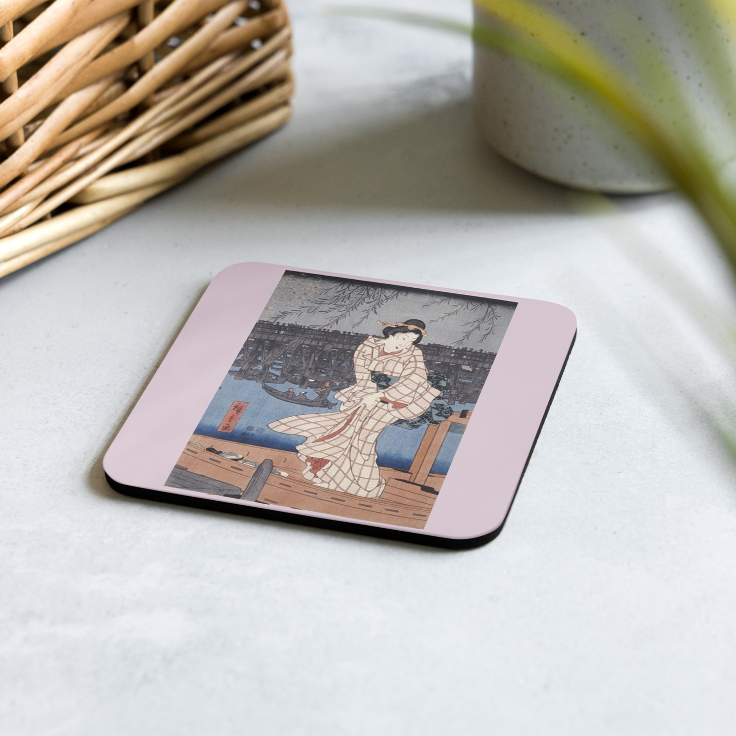 Evening on the Sumida River - Art Studio Elvira - Coaster