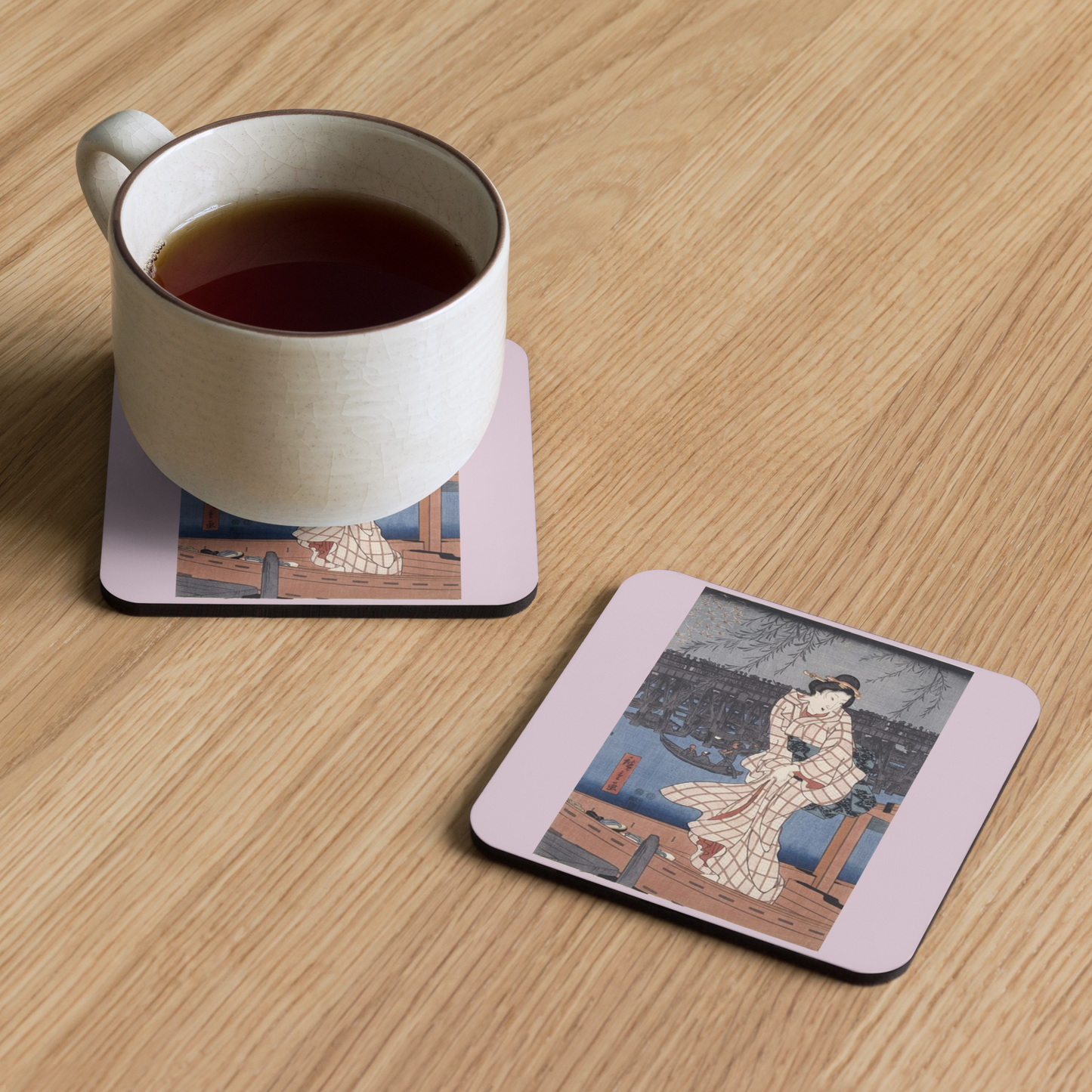 Evening on the Sumida River - Art Studio Elvira - Coaster