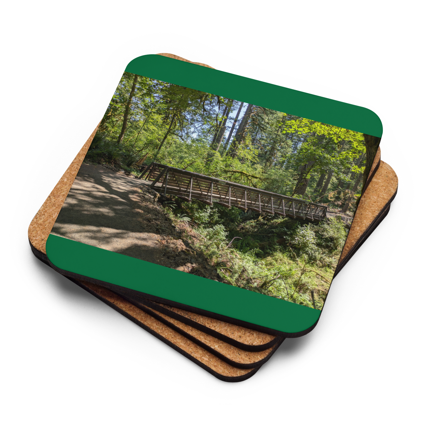 Oregon Trail Bridge - Art Studio Elvira - Coaster
