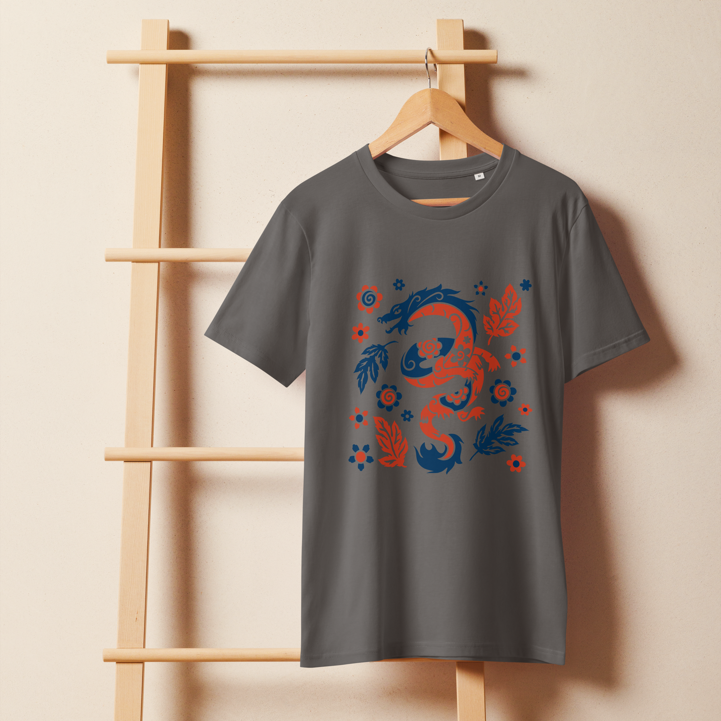 dark-dragon-art-studio-elvira-unisex-organic-mid-light-t-shirt-anthracite