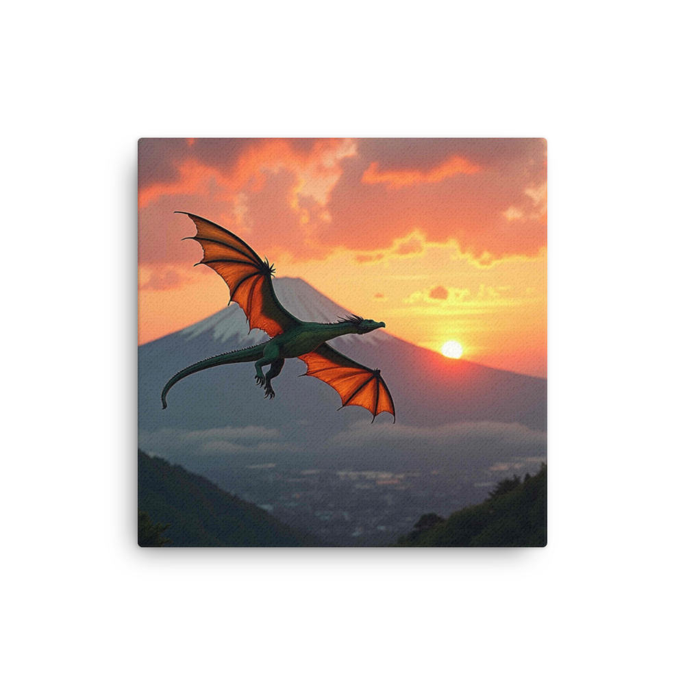 dragon-over-mt-fuji-art-studio-elvira-thin-canvas-_in_-16x16