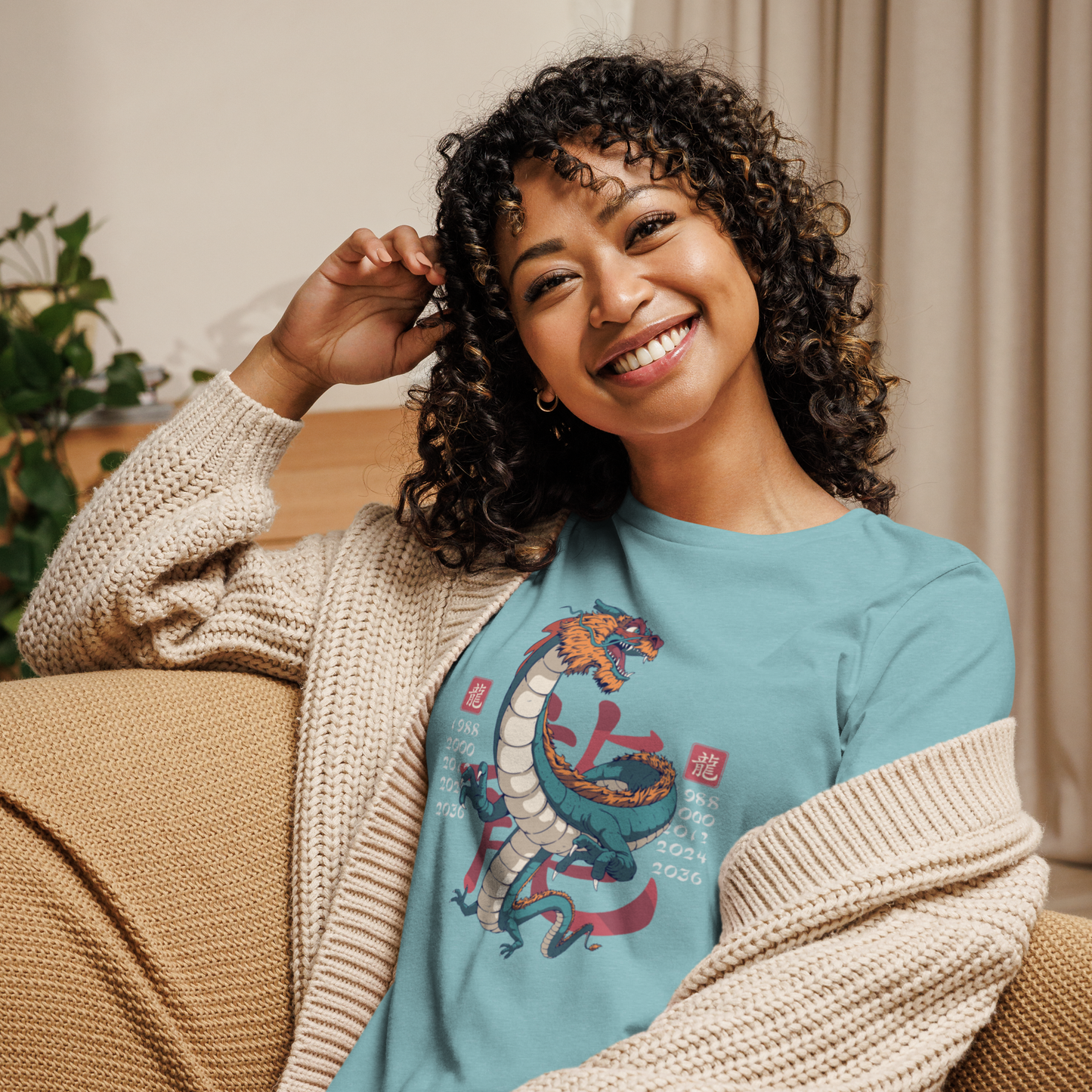 green-dragon-art-studio-elvira-womens-relaxed-t-shirt-blue-lagoon