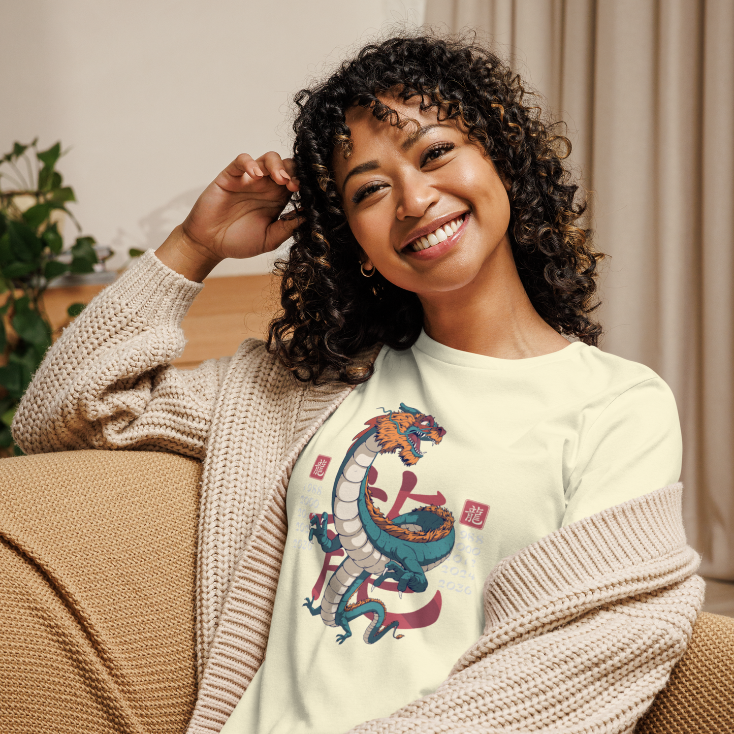 green-dragon-art-studio-elvira-womens-relaxed-t-shirt-citron