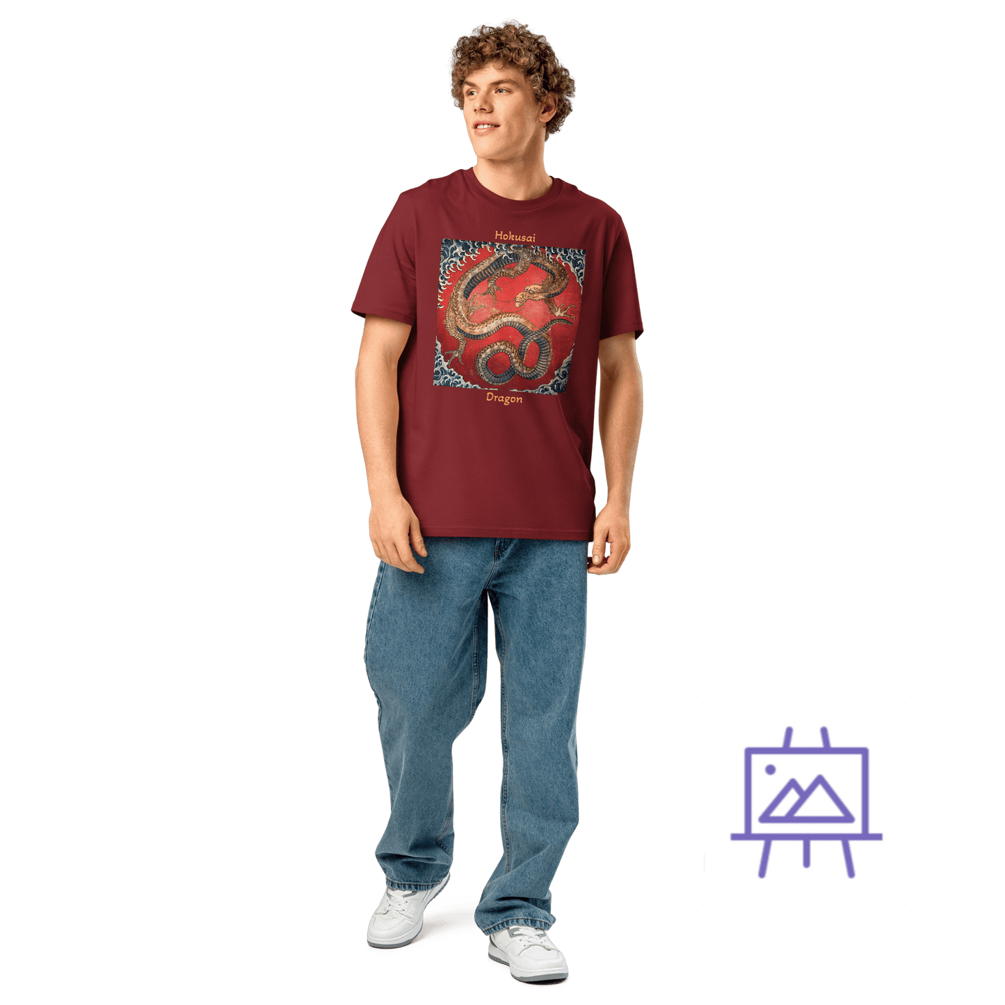 hokusai-dragon-art-studio-elvira-unisex-t-shirt-man-burgundy