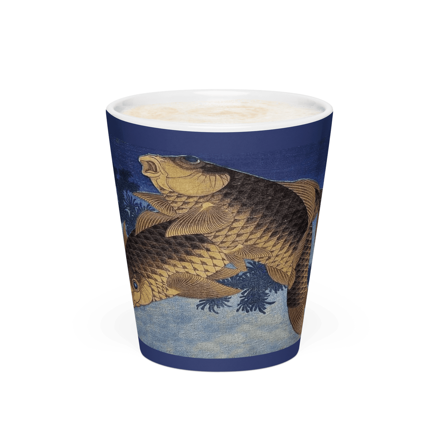 Art Studio Elvira Two Carp 12oz Latte Mug - Dishwasher and Microwave Safe