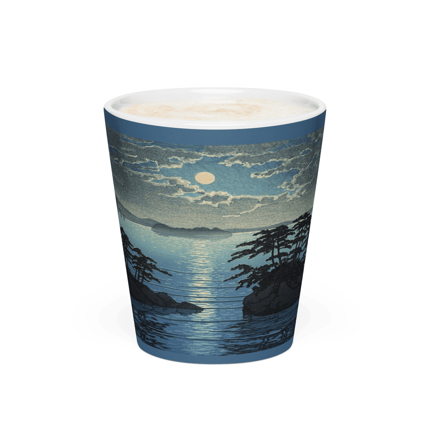 Moonrise at Futago - Art Studio Elvira - 12oz Latte Mug