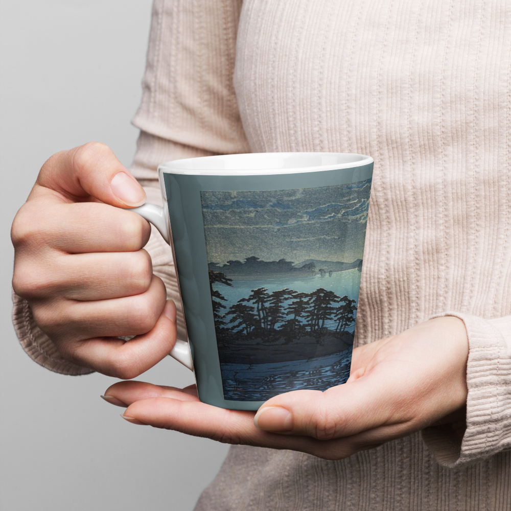 Moonrise at Futago - Art Studio Elvira - 12oz Latte Mug