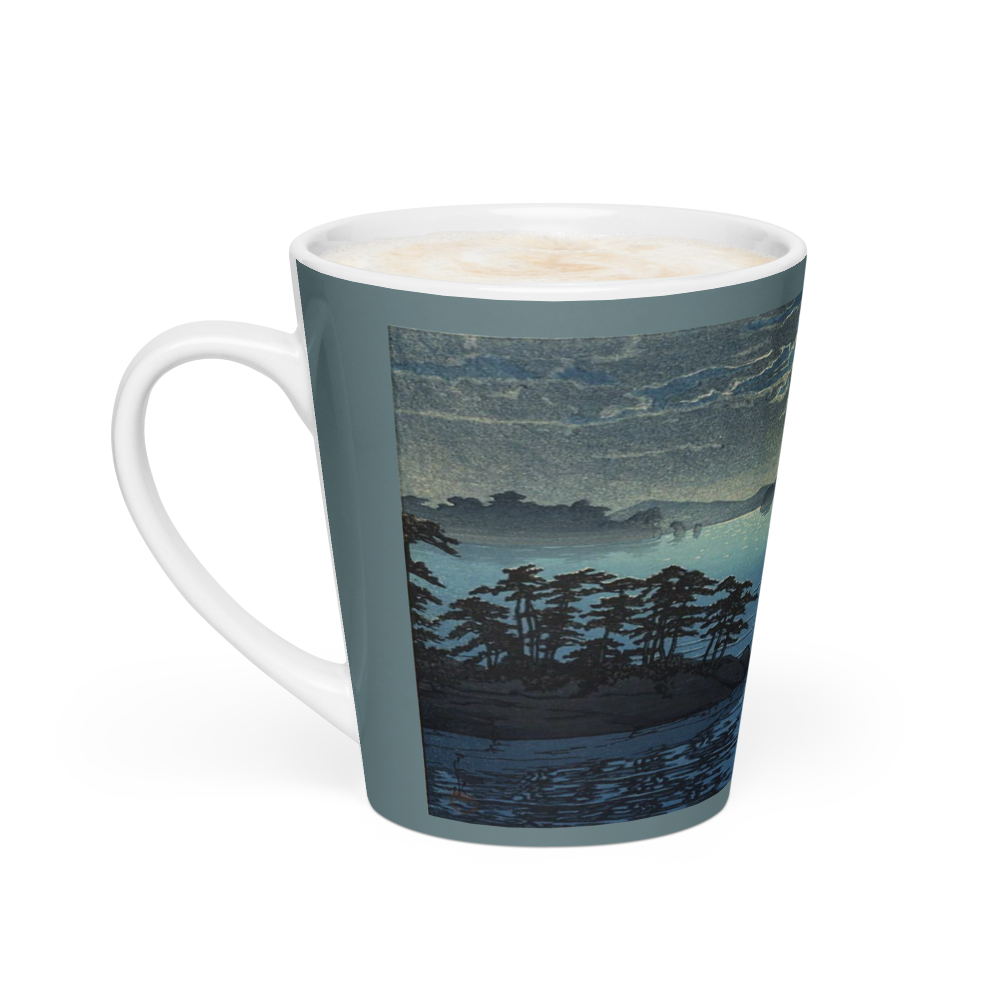 Moonrise at Futago - Art Studio Elvira - 12oz Latte Mug