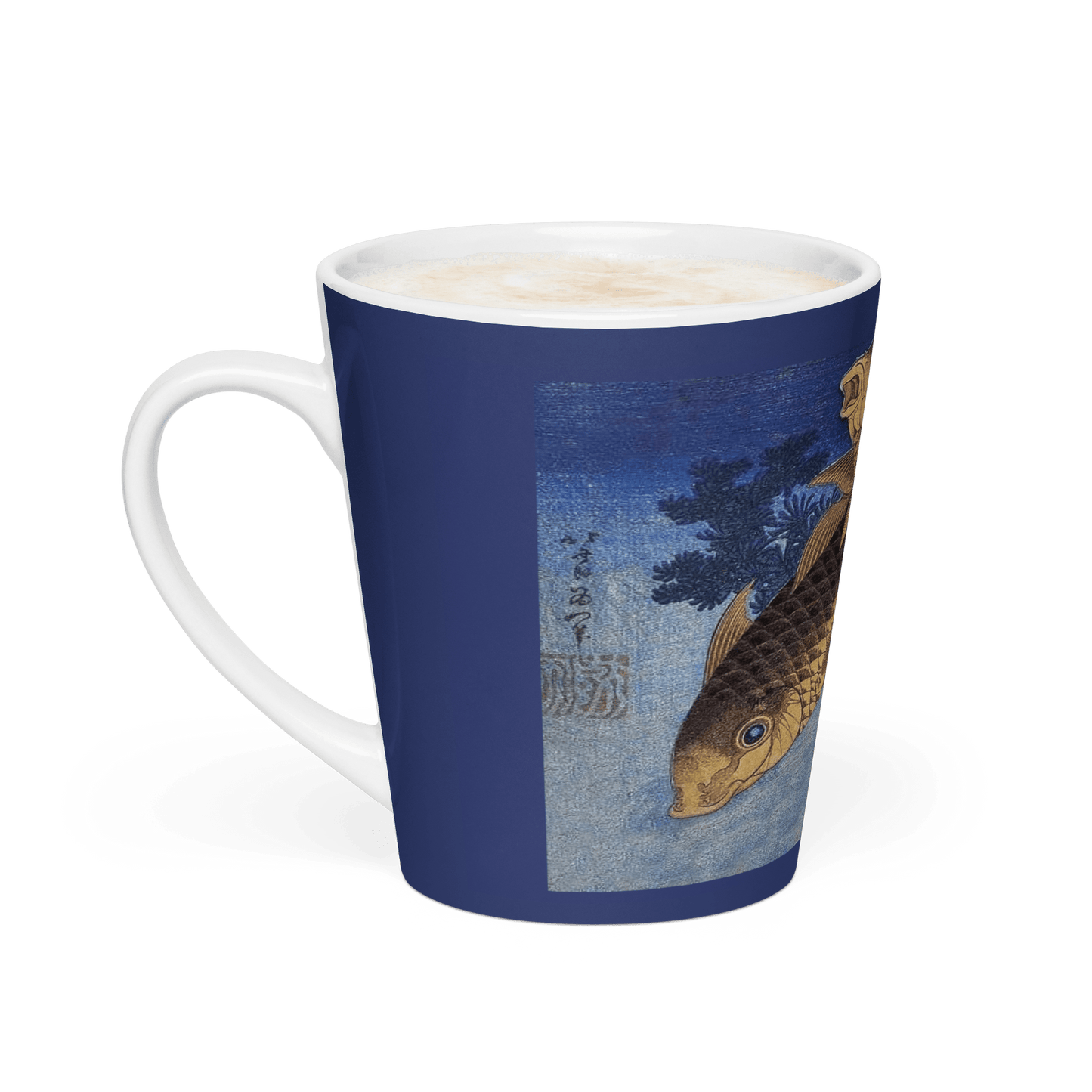 Art Studio Elvira Two Carp 12oz Latte Mug - Dishwasher and Microwave Safe