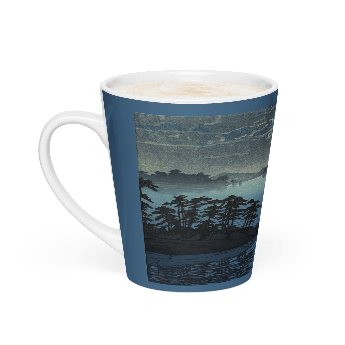 Moonrise at Futago - Art Studio Elvira - 12oz Latte Mug