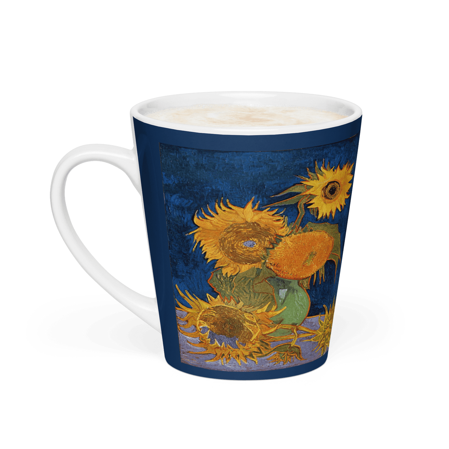 My 5 Sunflowers - Art Studio Elvira - 12oz Latte mug