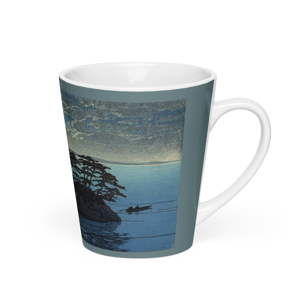 Moonrise at Futago - Art Studio Elvira - 12oz Latte Mug