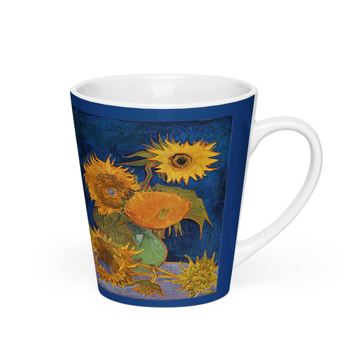 My 5 Sunflowers - Art Studio Elvira - 12oz Latte mug