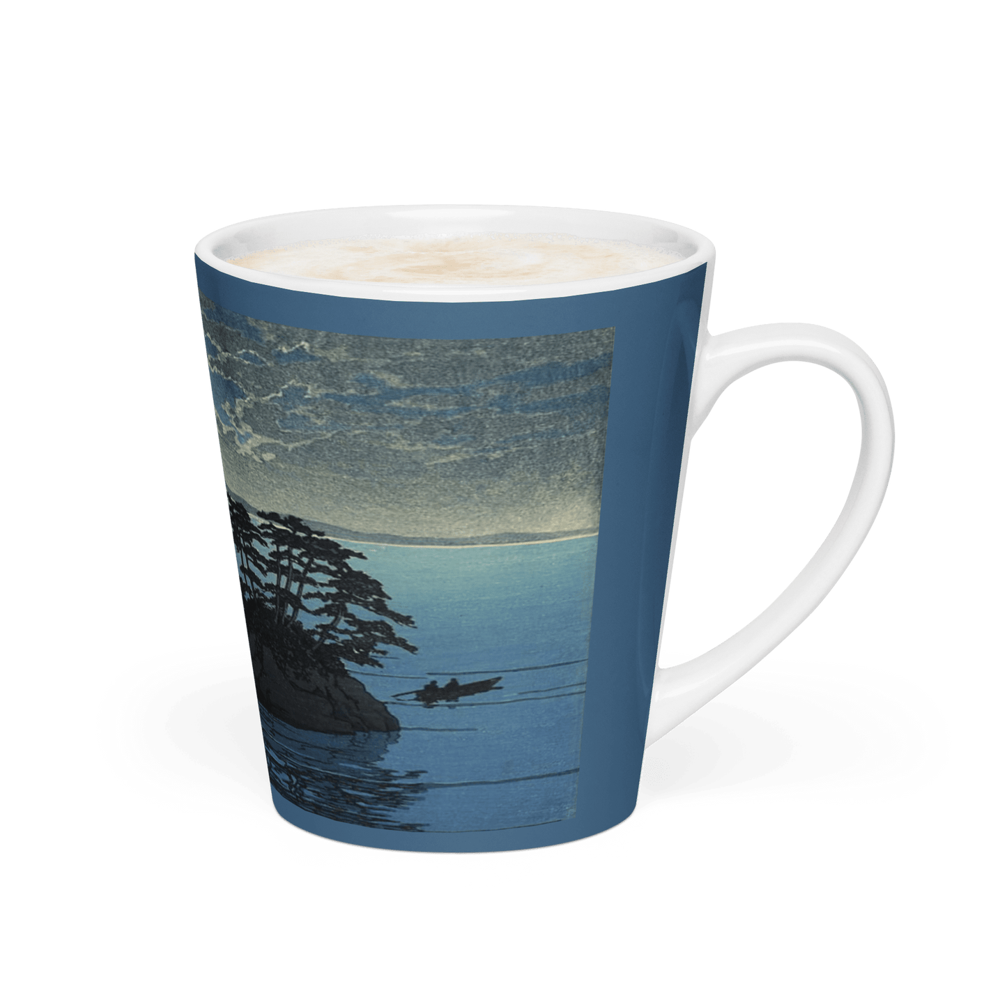 Moonrise at Futago - Art Studio Elvira - 12oz Latte Mug