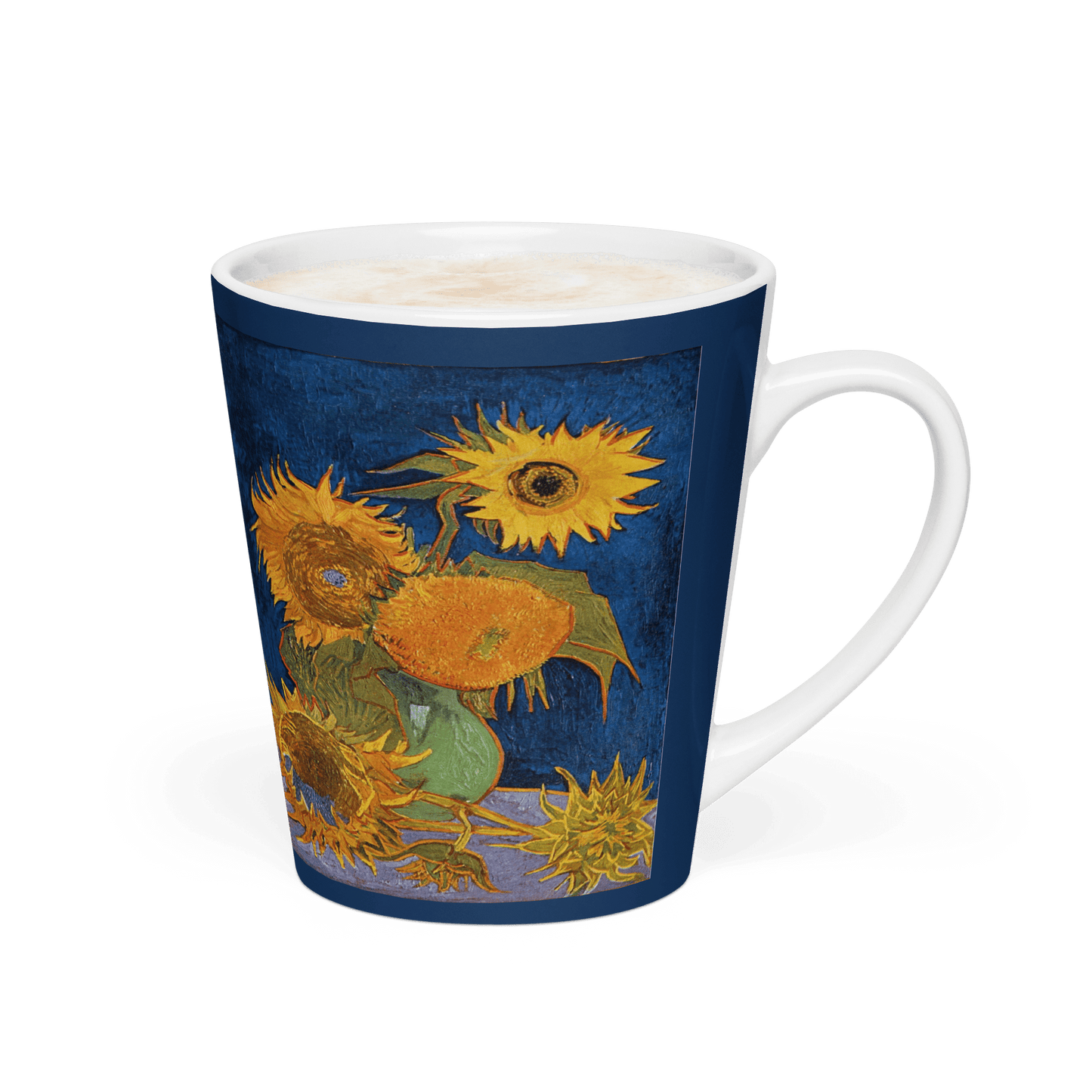 My 5 Sunflowers - Art Studio Elvira - 12oz Latte mug