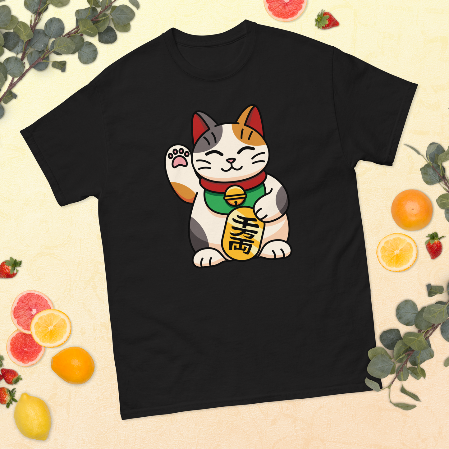 lucky-cat-art-studio-elvira-unisex-classic-tee-black