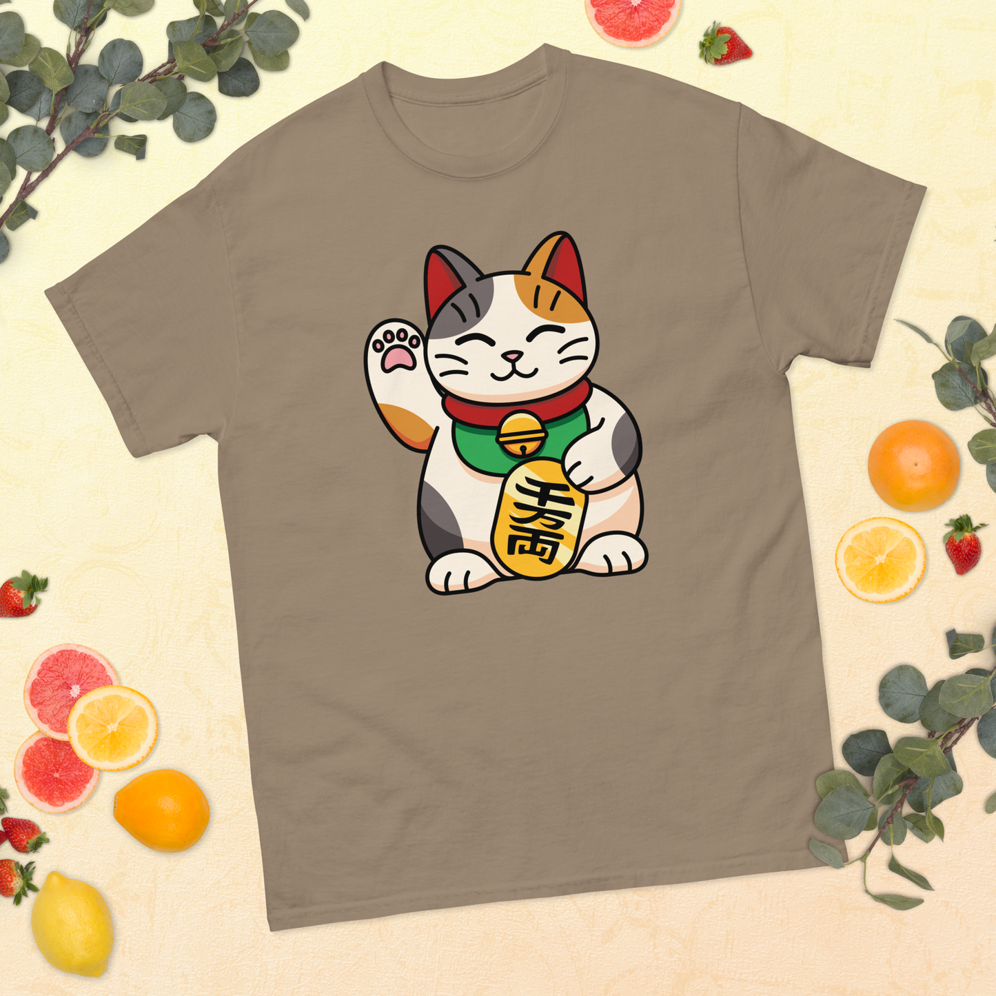 lucky-cat-art-studio-elvira-unisex-classic-tee-brown-savana