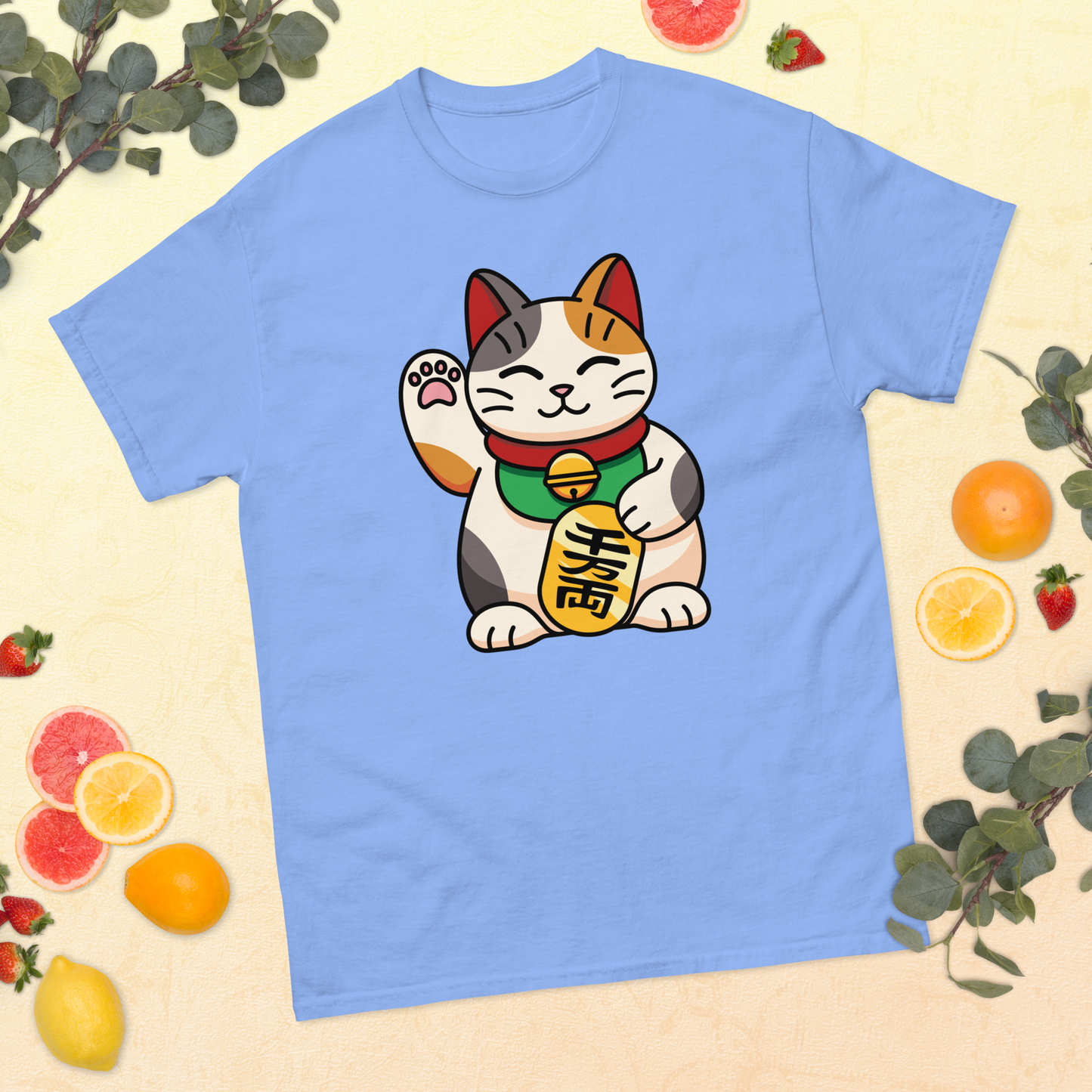 lucky-cat-art-studio-elvira-unisex-classic-tee-carolina-blue