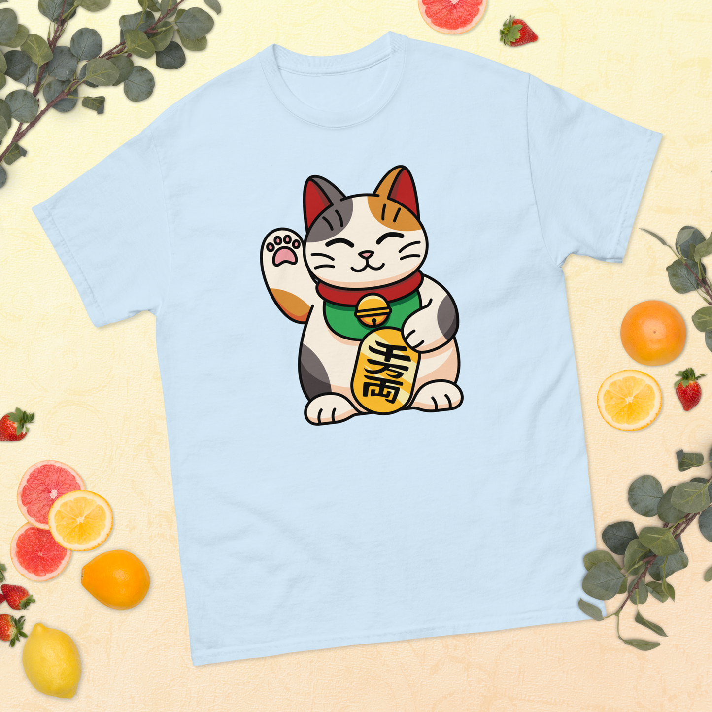 lucky-cat-art-studio-elvira-unisex-classic-tee-ilght-blue