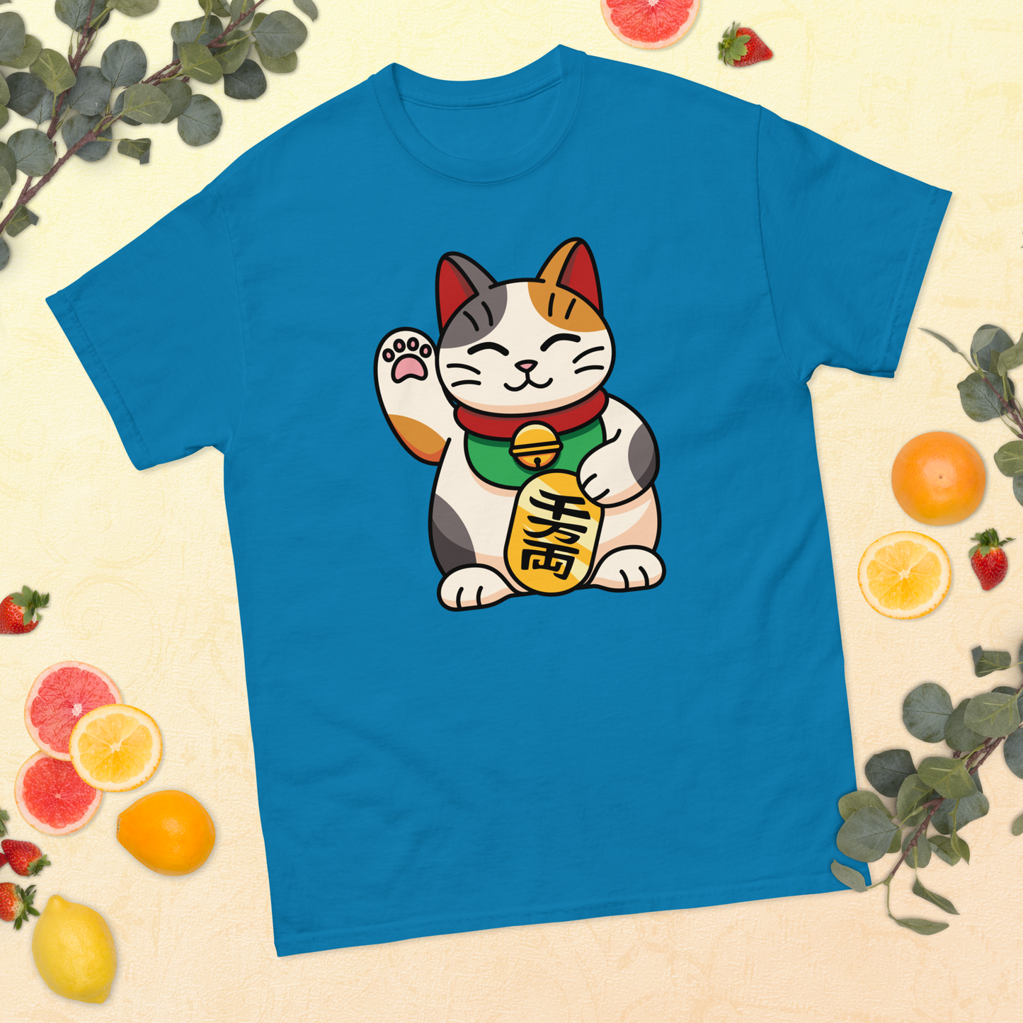 lucky-cat-art-studio-elvira-unisex-classic-tee-sapphire