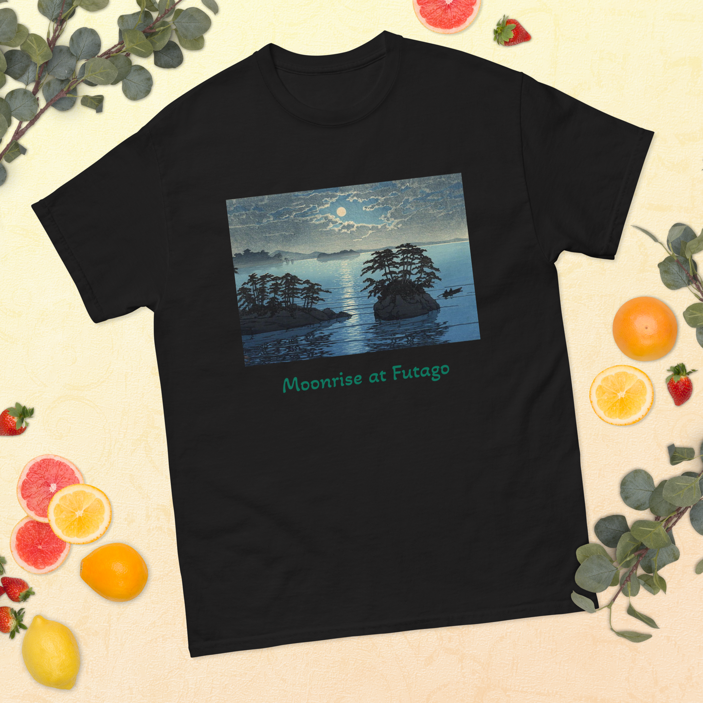 moonrise-at-futago-art-studio-elvira-unisex-classic-tee-black