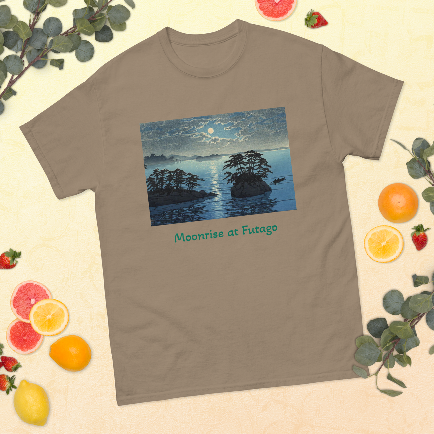 moonrise-at-futago-art-studio-elvira-unisex-classic-tee-brown-savana