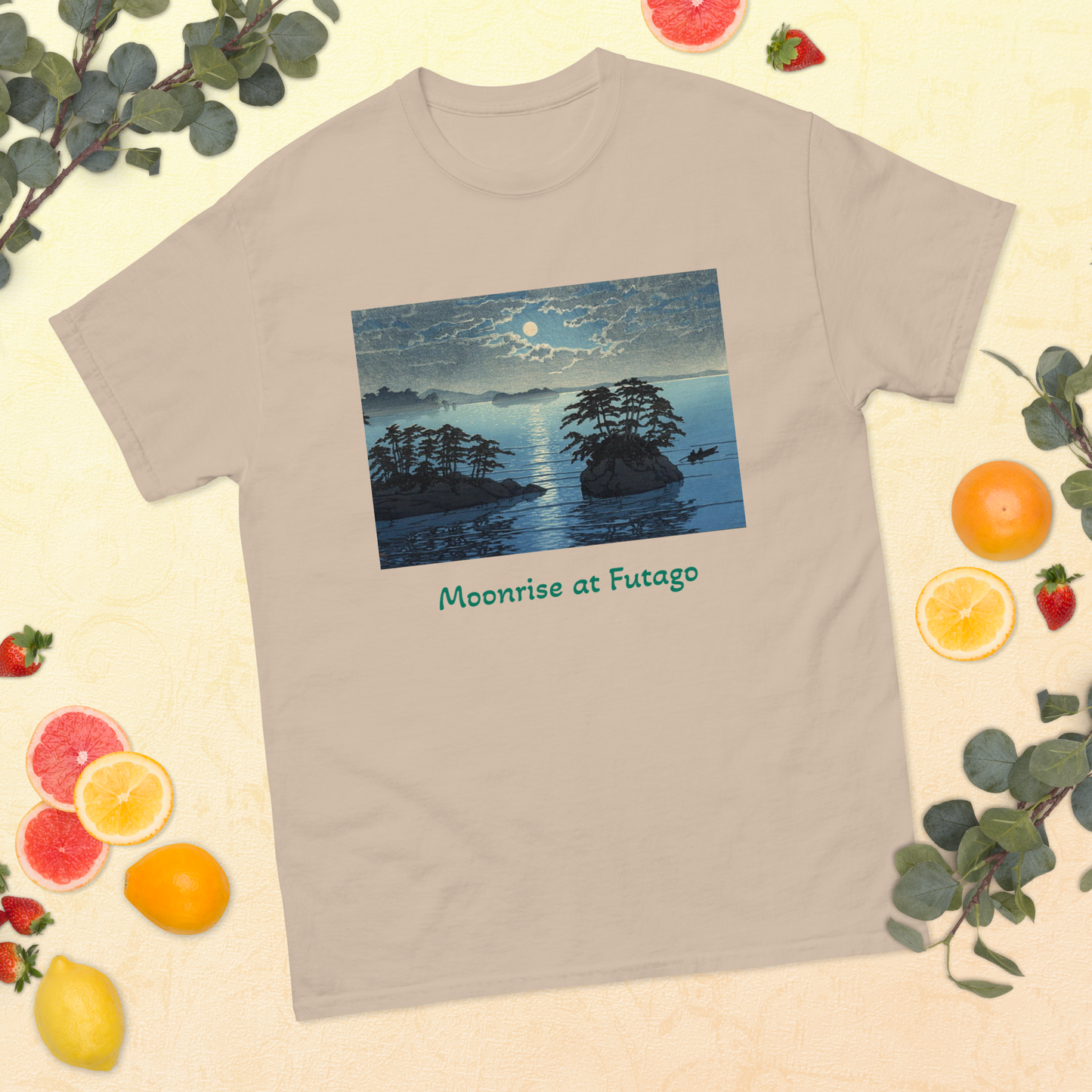 moonrise-at-futago-art-studio-elvira-unisex-classic-tee-sand