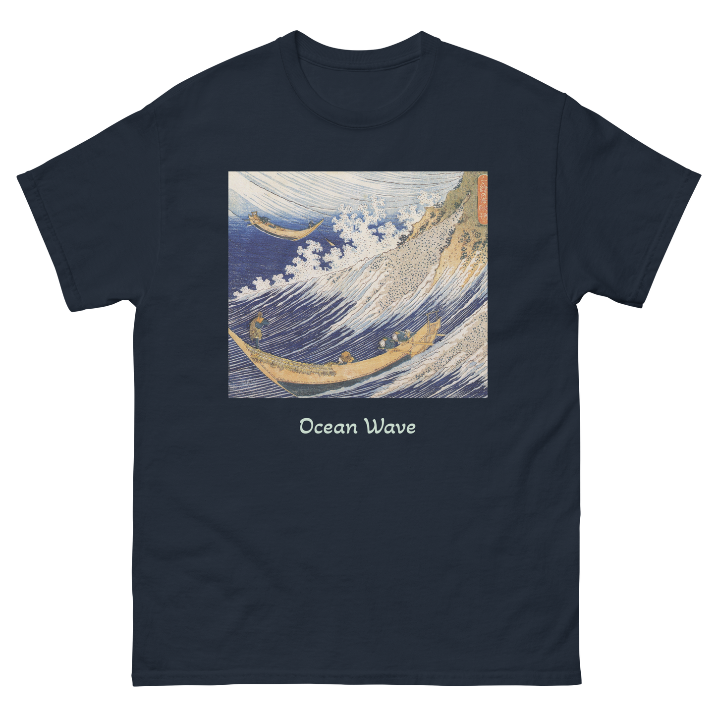 ocean-wave-art-studio-elvira-unisex-classic-tee-navy