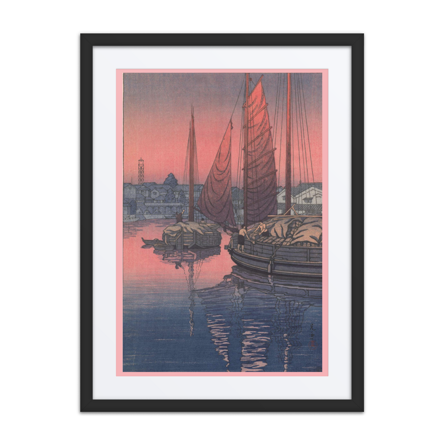seto-inland-sea-art-studio-elvira-matte-paper-framed-poster-with-mat-_in_-black-18x24