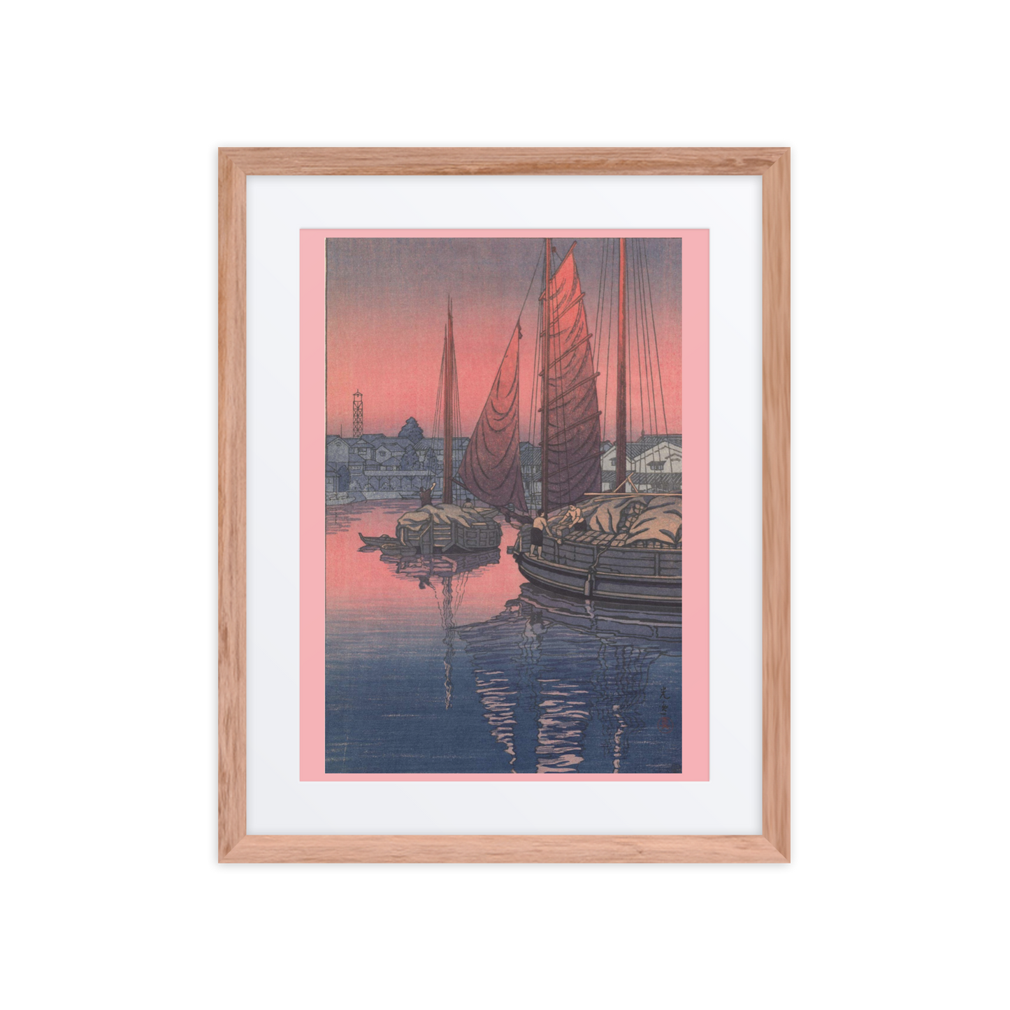 seto-inland-sea-art-studio-elvira-matte-paper-framed-poster-with-mat-_in_-red-oak-16x20