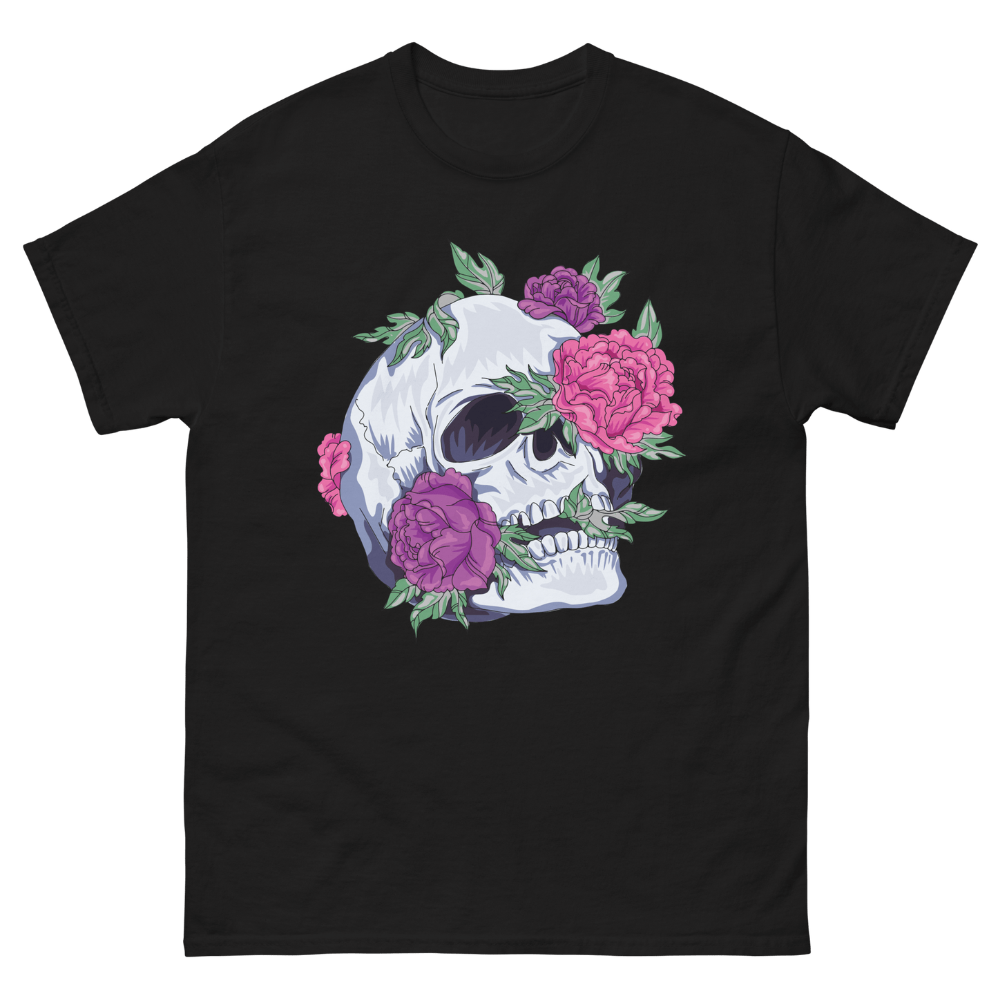 Skull and Roses - Art Studio Elvira - Unisex T-Shirt