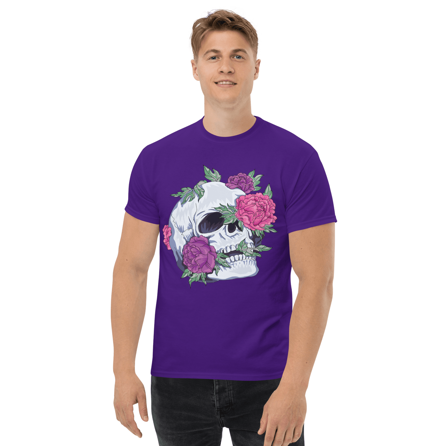 Skull and Roses - Art Studio Elvira - Unisex T-Shirt