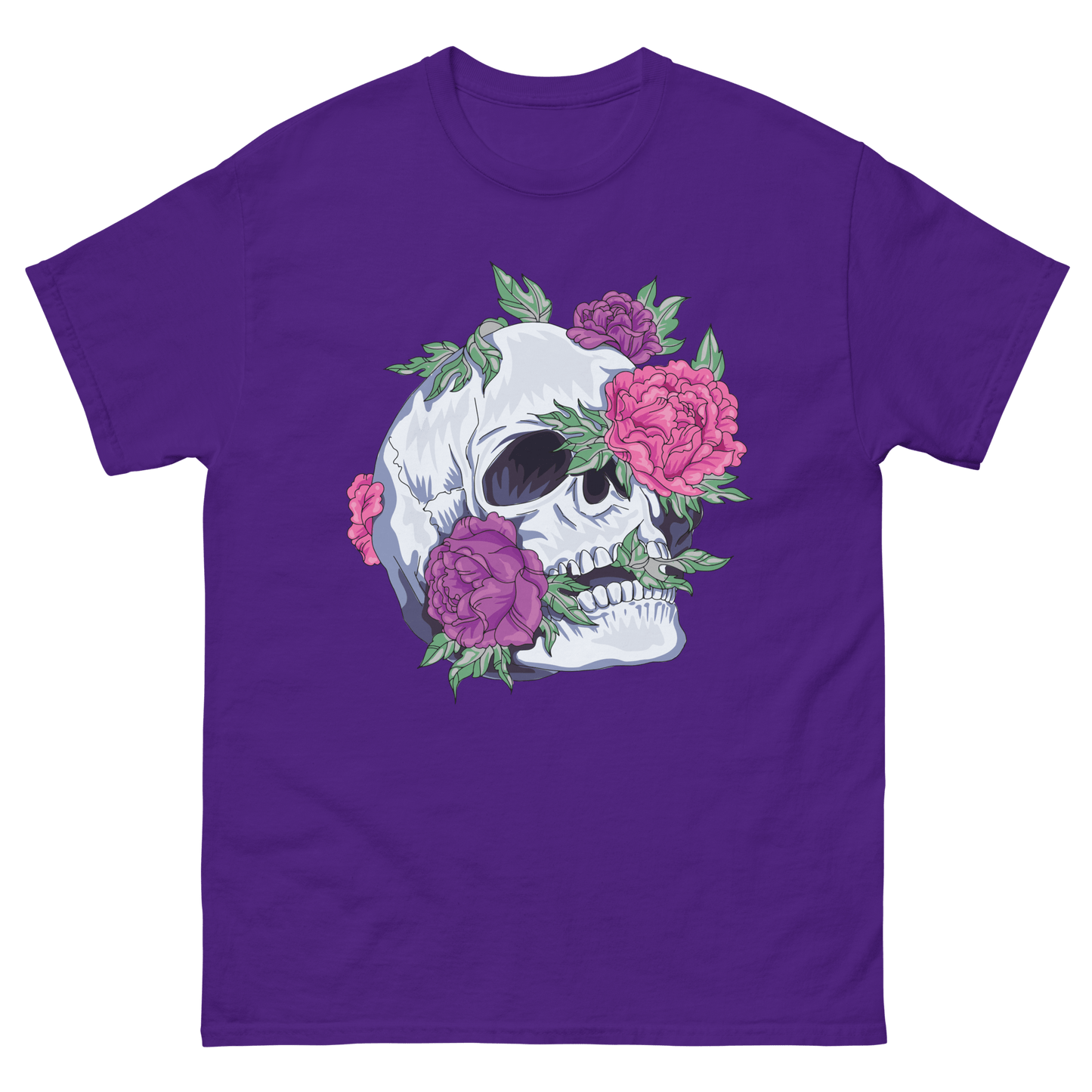 Skull and Roses - Art Studio Elvira - Unisex T-Shirt