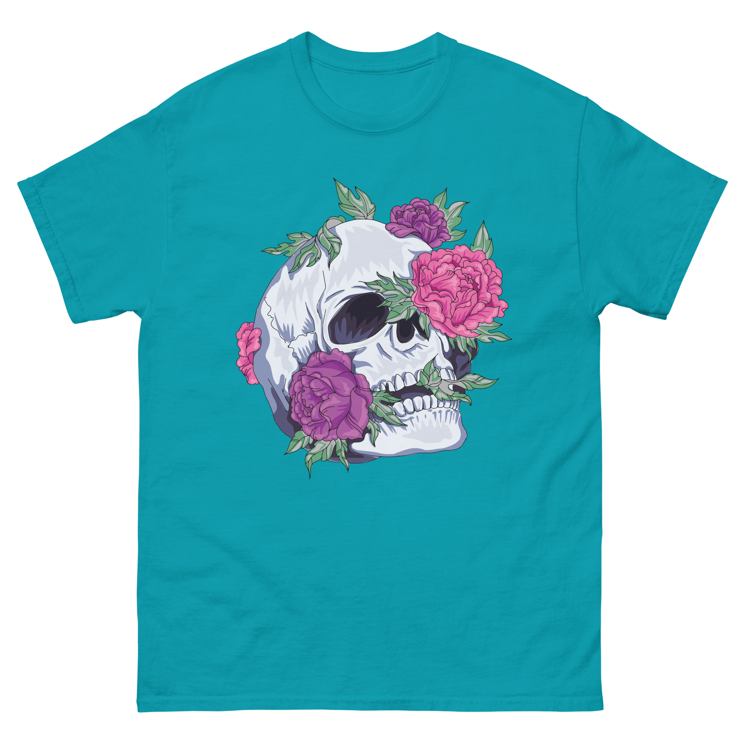 Skull and Roses - Art Studio Elvira - Unisex T-Shirt