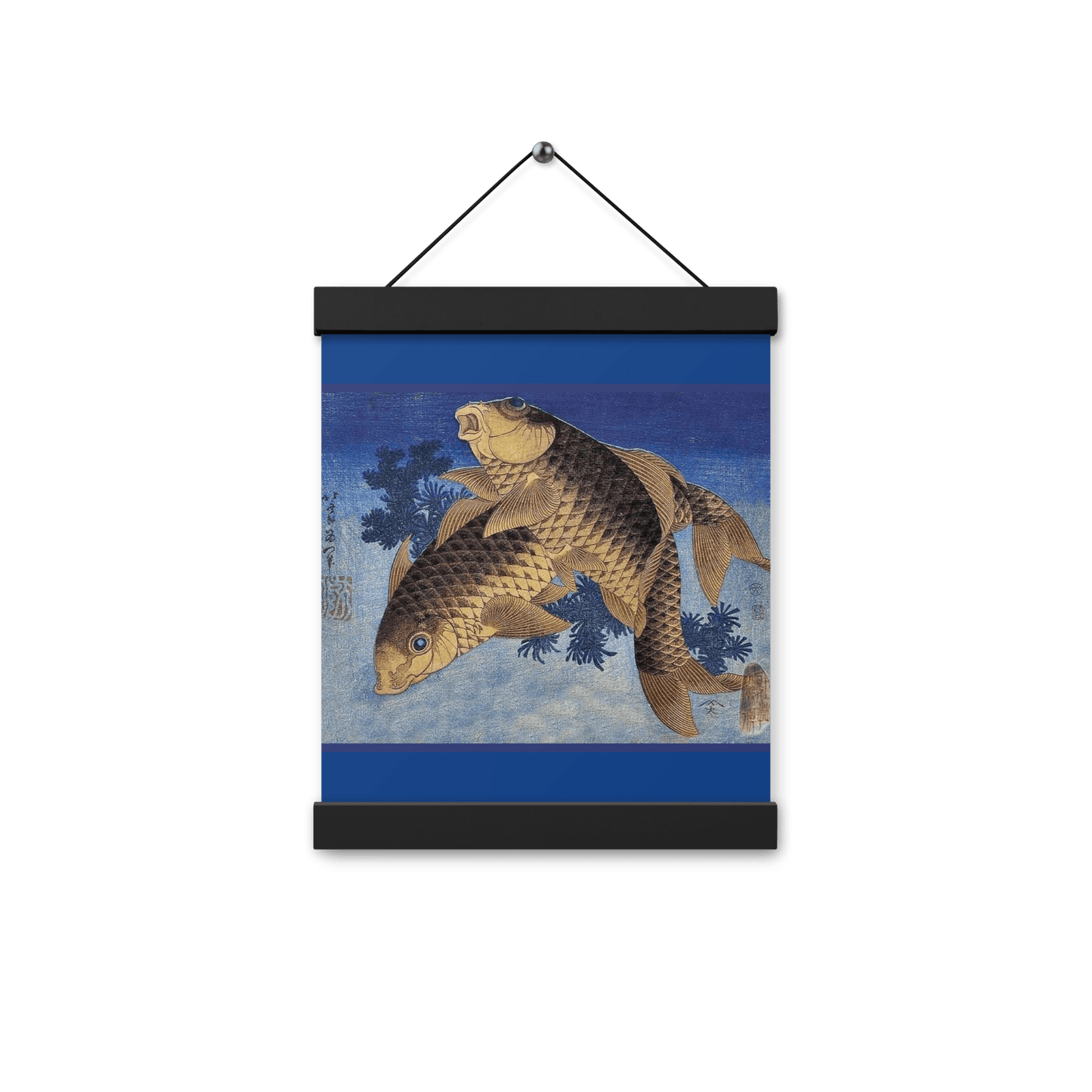 Two Carp by Hokusai - Art Studio Elvira - Hanging Poster