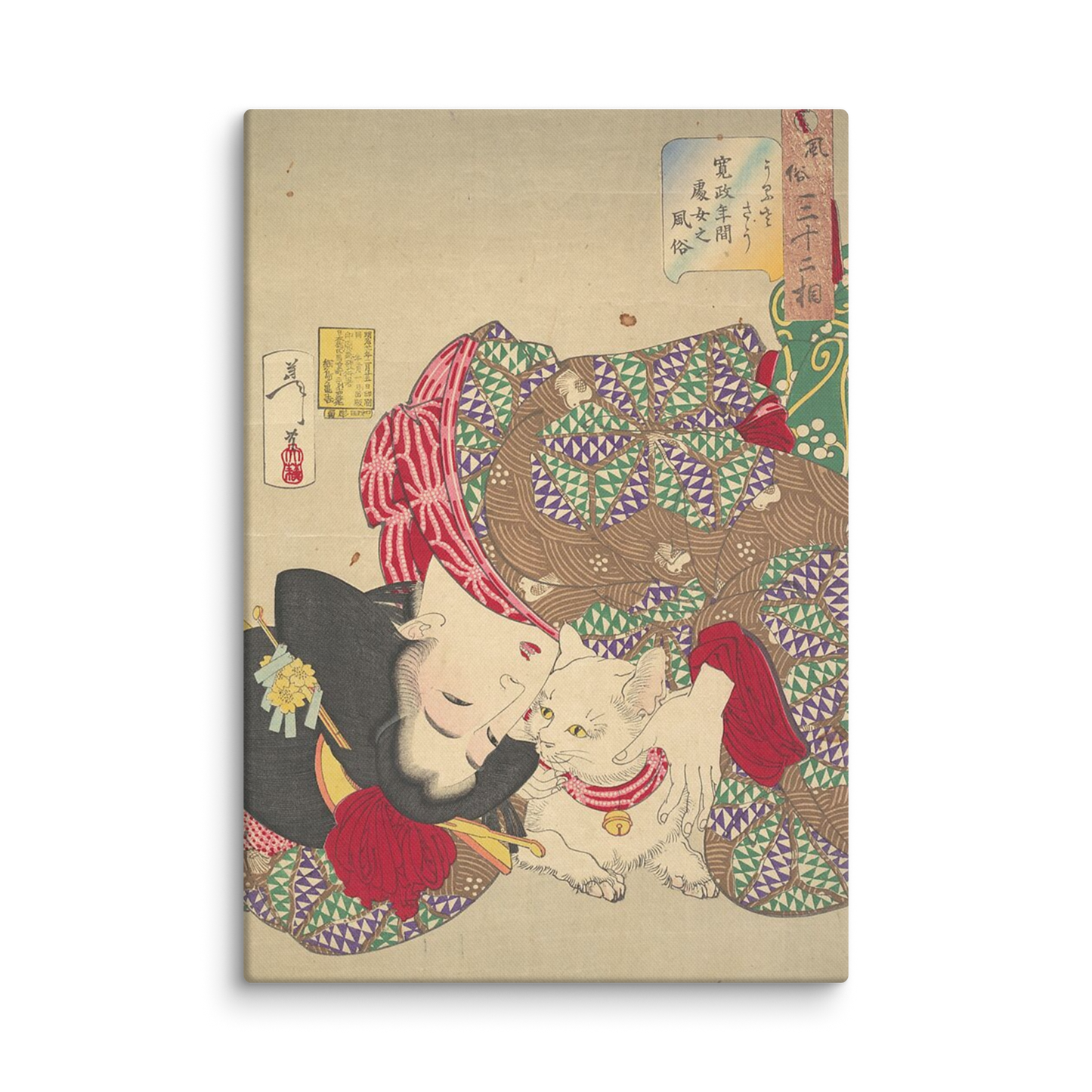 woman-with-cat-art studio-elvira-canvas-_in_-18x26
