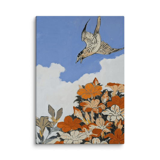 Cuckoo and Azaleas - Art Studio Elvira - Canvas Print