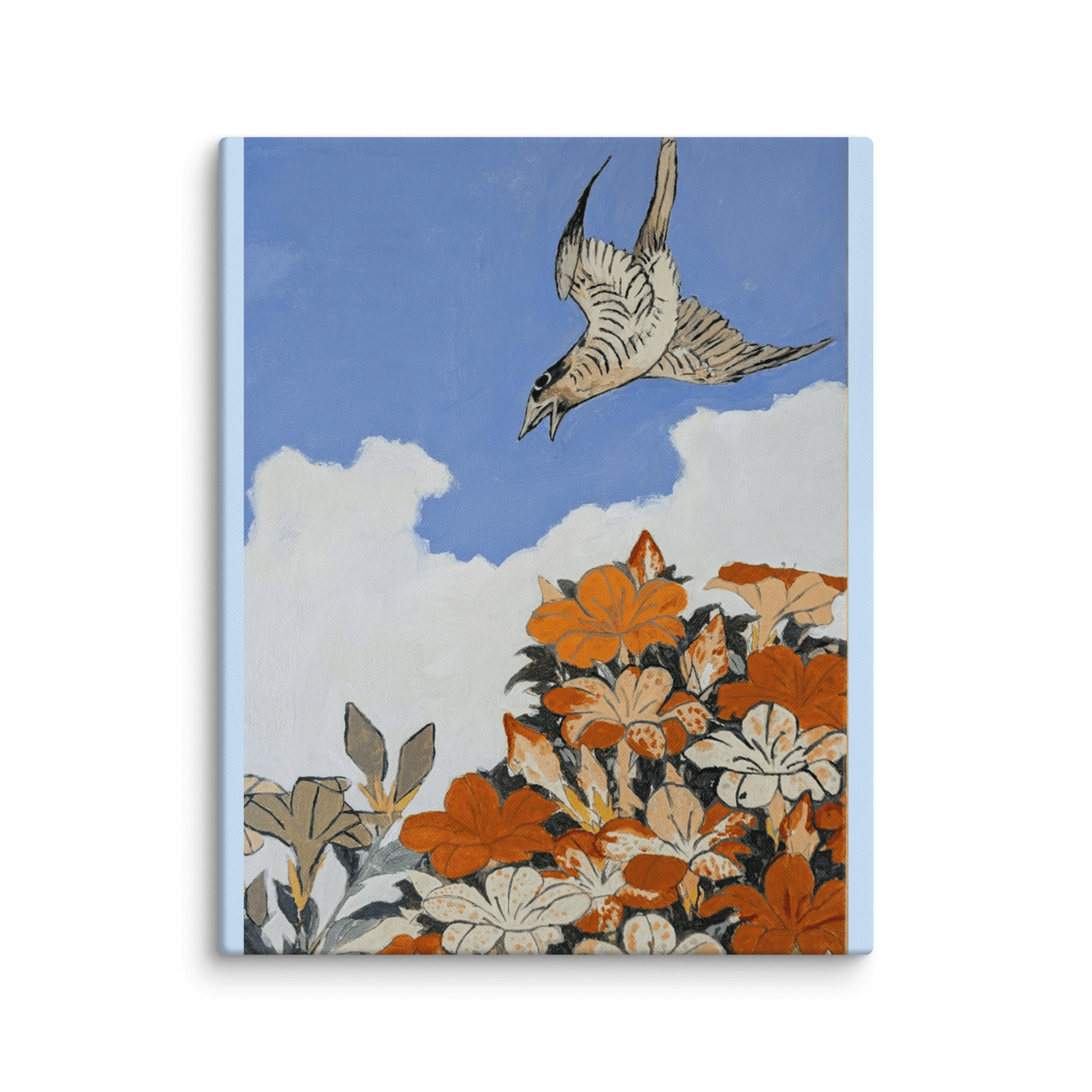 Cuckoo and Azaleas - Art Studio Elvira - Canvas Print