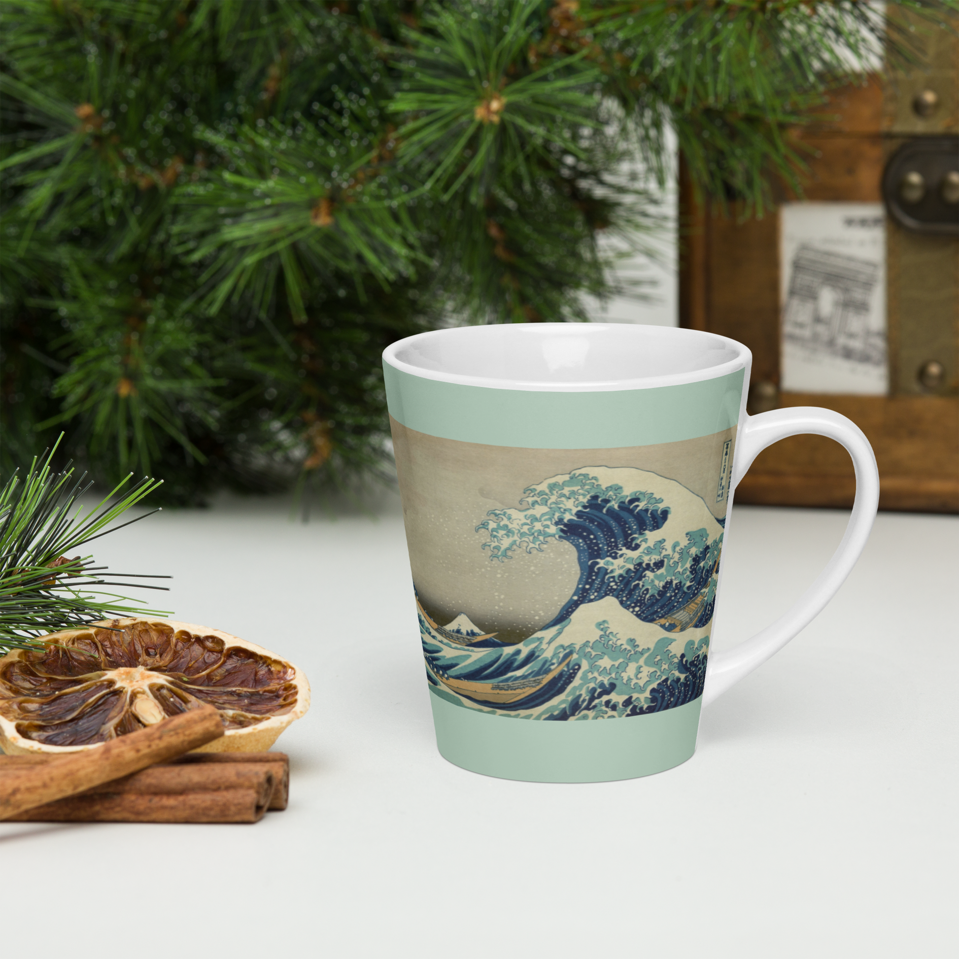 Great-Wave-off-Kanagawa-Art-Studio-Elvira-12oz-Latte-Mug-scene-right