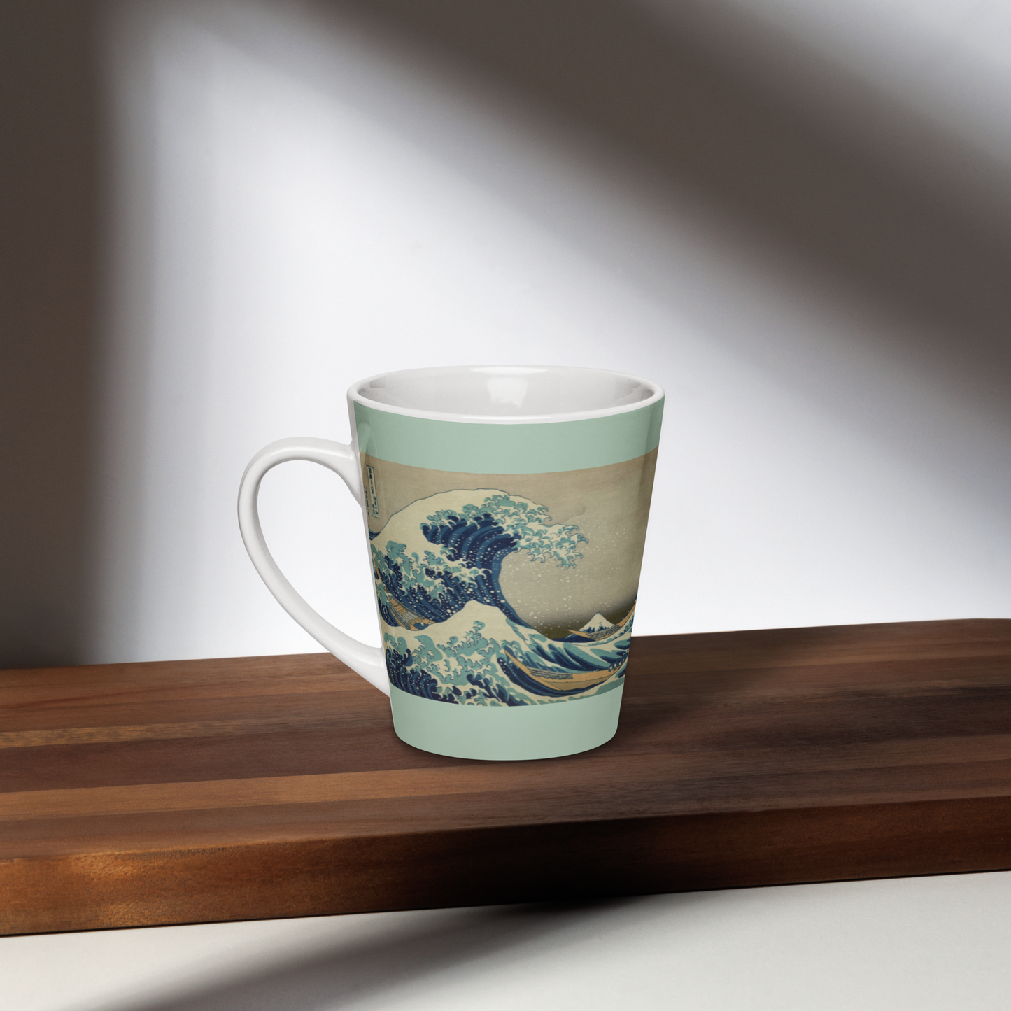 Great-Wave-off-Kanagawa-Art-Studio-Elvira-12oz-Latte-Mug-shelf-left