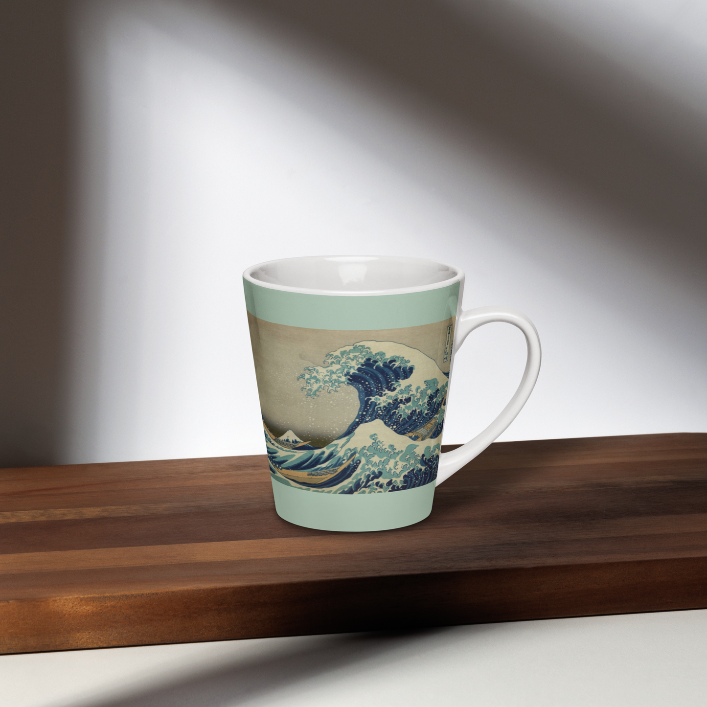 Great-Wave-off-Kanagawa-Art-Studio-Elvira-12oz-Latte-Mug-shelf-right